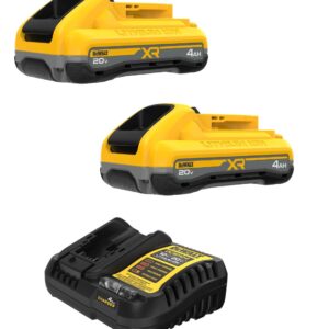 Home 25 Bateria 20V 2pc MAX* XR 4ah POWERPACK (DCB2104) Dewalt + Carregador 12v-20v-60v bivolt (DCB1104)