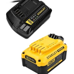 Bateria 20v 4ah STANLEY (SB204) + Carregador Biv 20v 2ah (SC200)