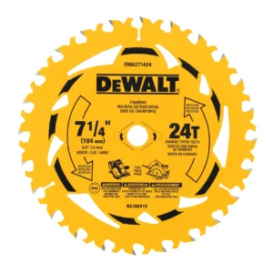 Lâmina serra circular - 7 1/4" (184mm) - 24d (DWA271424)
